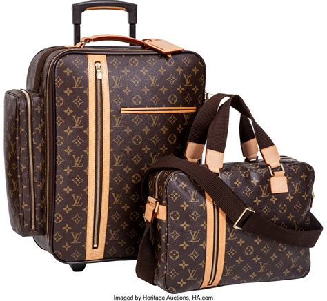 louis vuitton luggage set mens